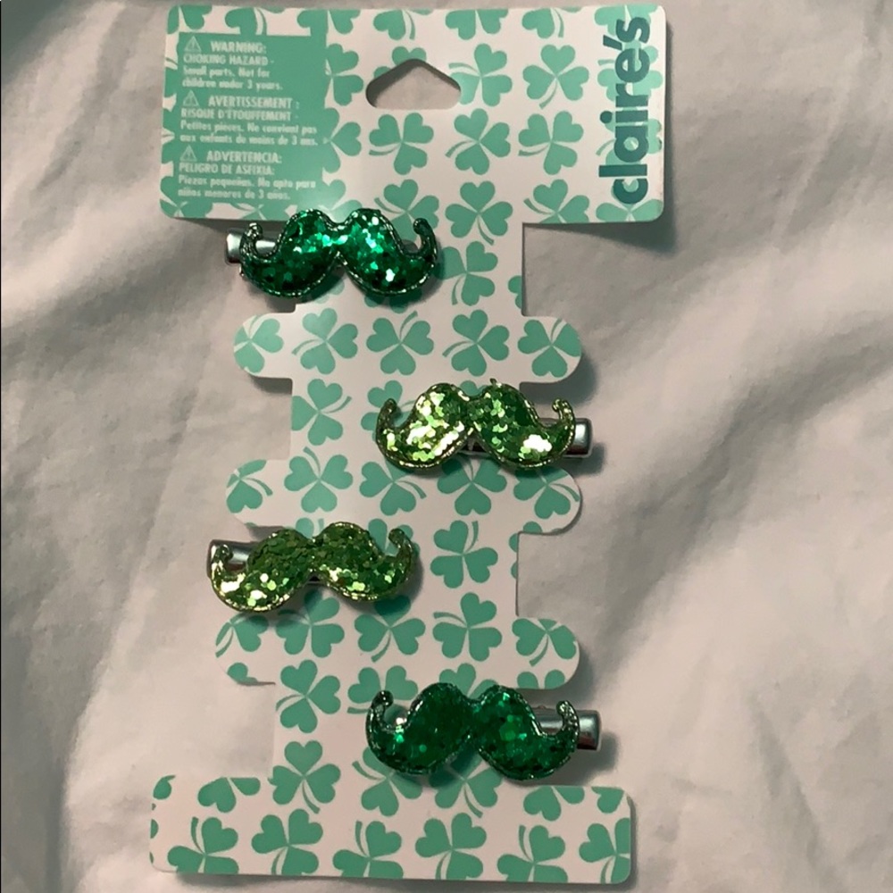 Mustache Hair Clips